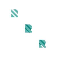 R or RR logo and icon design vector