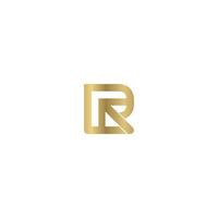R or RR logo and icon design vector