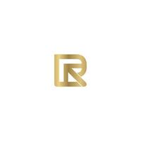 R or RR logo and icon design vector