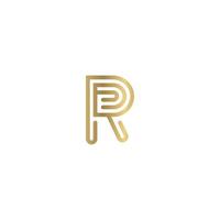 R or RR logo and icon design vector