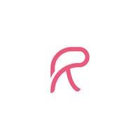 R or RR logo and icon design vector