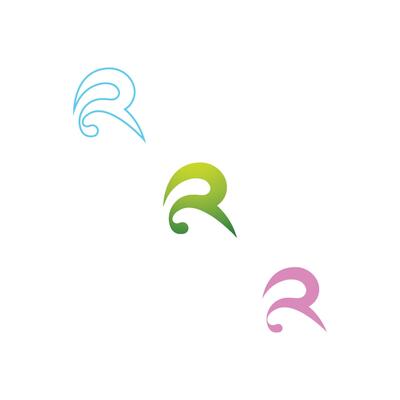 R or RR logo and icon design