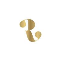 R or RR logo and icon design vector