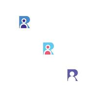 r o rr logo y icono diseño vector