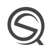 inicial qs letra logo con creativo moderno negocio tipografía vector modelo. creativo resumen letra sq logo diseño.