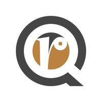 QR, RQ, Q and R Abstract initial monogram letter alphabet logo design vector
