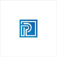 Initial letter pp logo or p logo vector design template