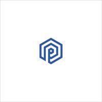 Initial letter pp logo or p logo vector design template