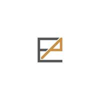 Alphabet Initials logo PE, EP, P and E vector