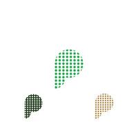 Initial letter pp logo or p logo vector design template