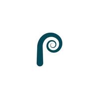 Initial letter pp logo or p logo vector design template