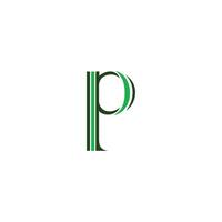 Initial letter pp logo or p logo vector design template