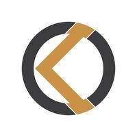 inicial letra ko logo o Okay logo vector diseño modelo