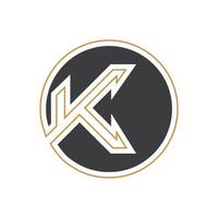 Initial letter ko logo or ok logo vector design template