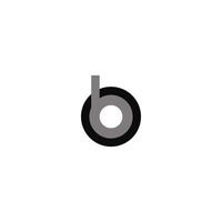 Initial letter ob or bo logo vector design template