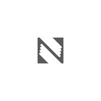 N logo or NN logo and icon design vector