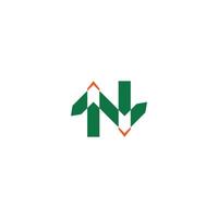 N logo or NN logo and icon design vector