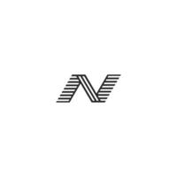 N logo or NN logo and icon design vector