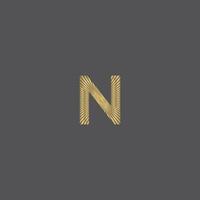 norte logo o nn logo y icono diseño vector