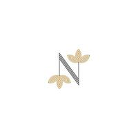 N logo or NN logo and icon design vector