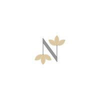 N logo or NN logo and icon design vector