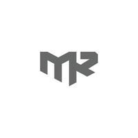Initial letter mr  logo or rm logo vector design template
