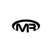 Initial letter mr  logo or rm logo vector design template