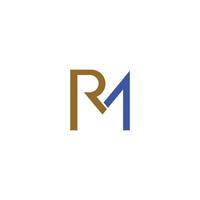 Initial letter mr  logo or rm logo vector design template