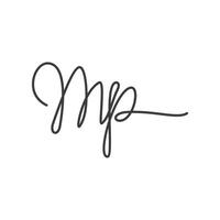 Initial letter mp logo or pm logo vector design template