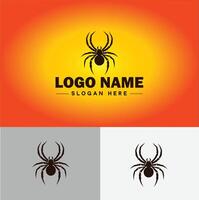 araña logo vector Arte icono gráficos para empresa marca negocio icono araña logo modelo