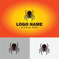 araña logo vector Arte icono gráficos para empresa marca negocio icono araña logo modelo