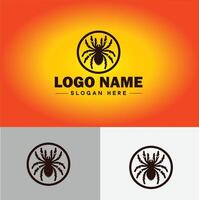 Spider logo vector art icon graphics for company brand business icon Spider Logo template