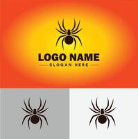 araña logo vector Arte icono gráficos para empresa marca negocio icono araña logo modelo