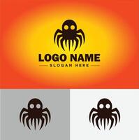 Spider logo vector art icon graphics for company brand business icon Spider Logo template