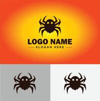 Spider logo vector art icon graphics for company brand business icon Spider Logo template