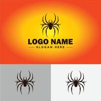 araña logo vector Arte icono gráficos para empresa marca negocio icono araña logo modelo