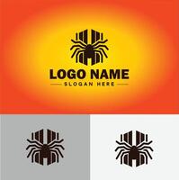 araña logo vector Arte icono gráficos para empresa marca negocio icono araña logo modelo