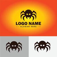araña logo vector Arte icono gráficos para empresa marca negocio icono araña logo modelo