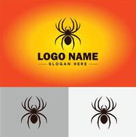 araña logo vector Arte icono gráficos para empresa marca negocio icono araña logo modelo