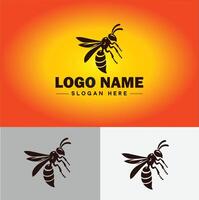 wasp logo vector art icon graphics for company brand business icon wasp Logo template