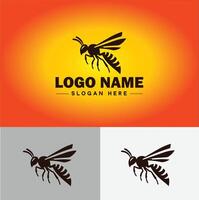 wasp logo vector art icon graphics for company brand business icon wasp Logo template