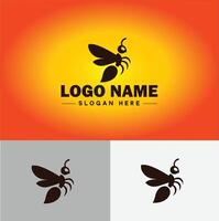 wasp logo vector art icon graphics for company brand business icon wasp Logo template