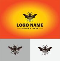 wasp logo vector art icon graphics for company brand business icon wasp Logo template