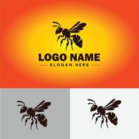 wasp logo vector art icon graphics for company brand business icon wasp Logo template