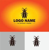 wasp logo vector art icon graphics for company brand business icon wasp Logo template