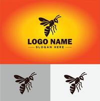 wasp logo vector art icon graphics for company brand business icon wasp Logo template