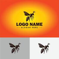 wasp logo vector art icon graphics for company brand business icon wasp Logo template