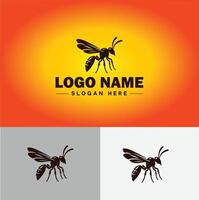 wasp logo vector art icon graphics for company brand business icon wasp Logo template