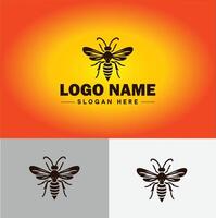 wasp logo vector art icon graphics for company brand business icon wasp Logo template