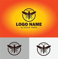 wasp logo vector art icon graphics for company brand business icon wasp Logo template